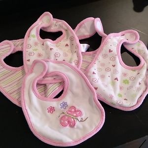 5 pack 100% cotton newborn bibs